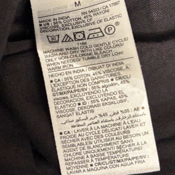 NWT Old Navy black dotted swiss with contrast stitching sun dress M - Picture 9 of 9